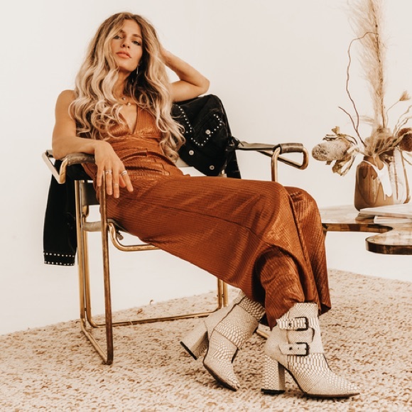 Freebird Joey Snakeskin Booties - Picture 2 of 8